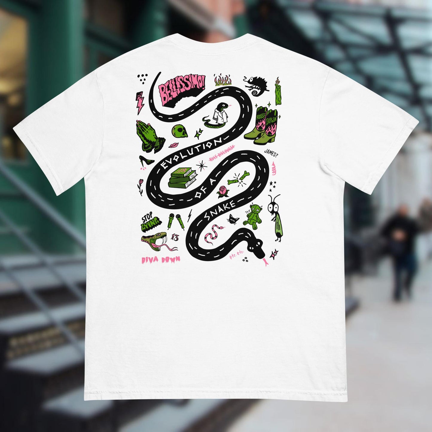 Pink Treasure Map Tee
